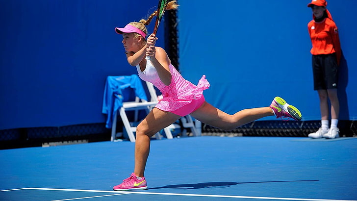 Katie Swan, tênis, raquetes de tênis, HD papel de parede