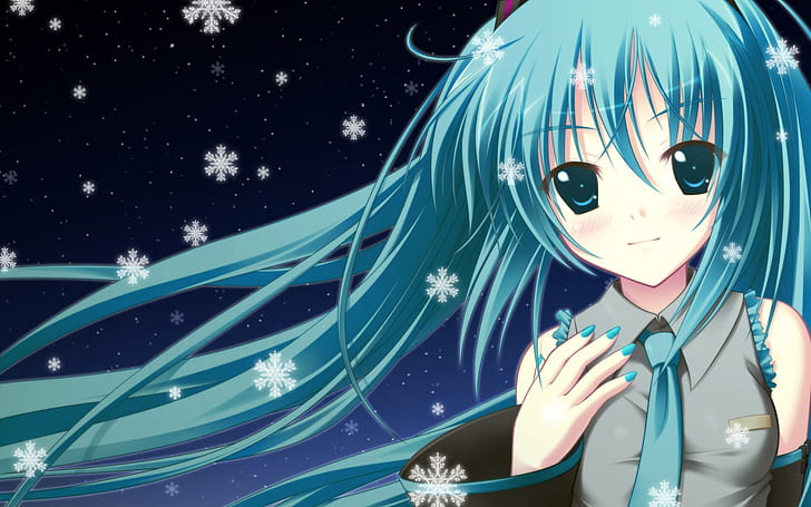 Blue hair anime girl, female anime character with blue hair, Blue, Hair, HD  wallpaper | Wallpaperbetter
