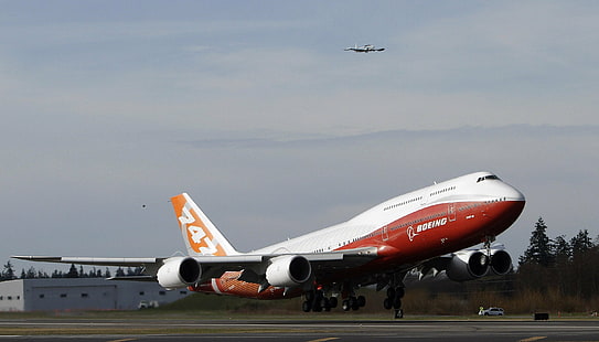 747، طائرة، طائرة، طائرة، بوينغ، بوينغ 747، طائرة، نقل، خلفية HD HD wallpaper