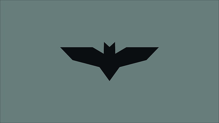 черно-бяла звезда декор за стена, лого на Батман, лого, DC Comics, супергерой, HD тапет