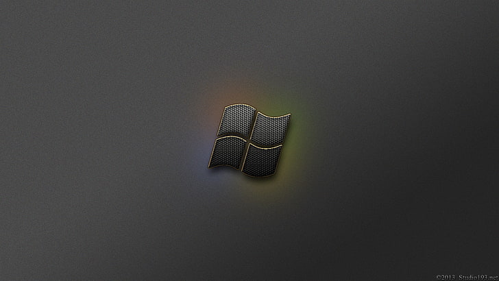 white and black striped textile, Microsoft Windows, logo, HD wallpaper