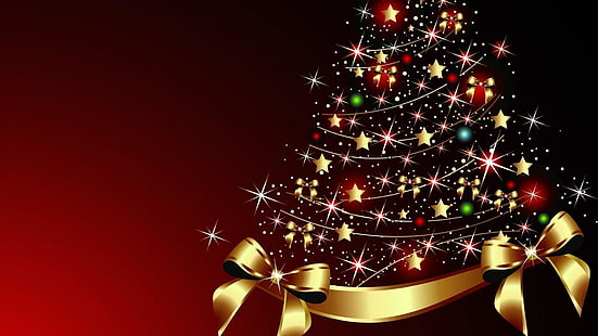 dekorasi natal, pohon natal, natal, hiasan natal, dekorasi, lampu natal, liburan, Wallpaper HD HD wallpaper