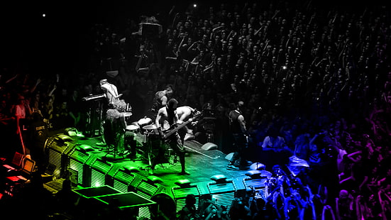 Band (musica), Rammstein, colorato, concerto, musica, Sfondo HD HD wallpaper