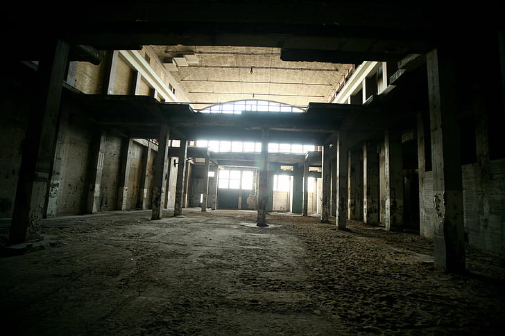abandoned, architecture, broken, building, creepy, dark, decay, dirty, eerie, empty, HD wallpaper