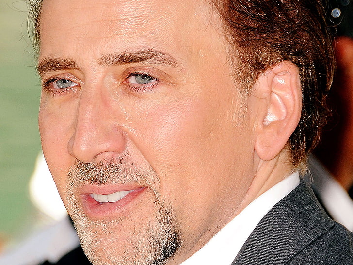 Nicolas Cage, nicolas cage, aktor, man, person, charming, hollywood, smile, bristles, Wallpaper HD