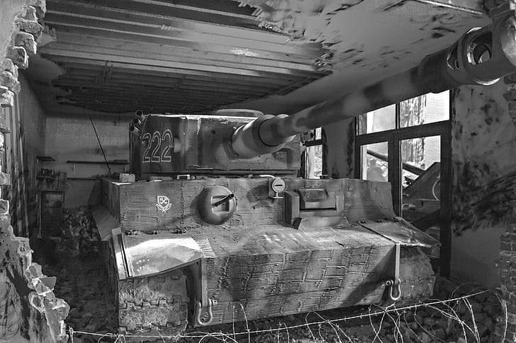 Tiger, the ruins, German heavy tank, tiger I, HD wallpaper
