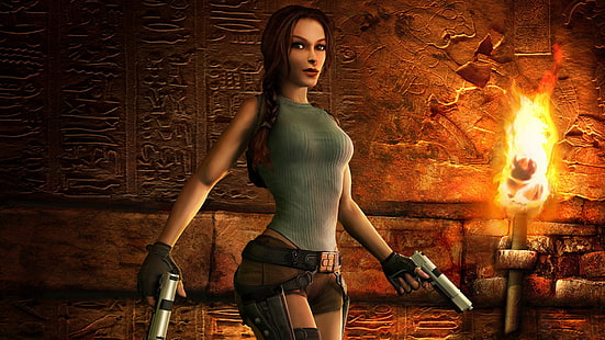 Tomb Raider, Lara Croft, видео игри, Tomb Raider: Anniversary, HD тапет HD wallpaper