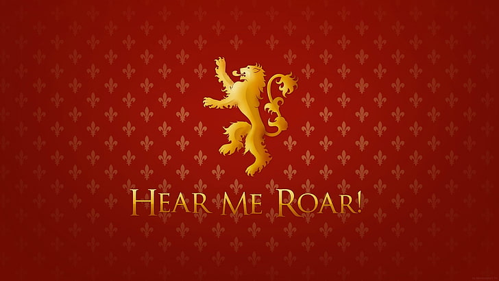 Game of Thrones, sigils, House Lannister, HD wallpaper