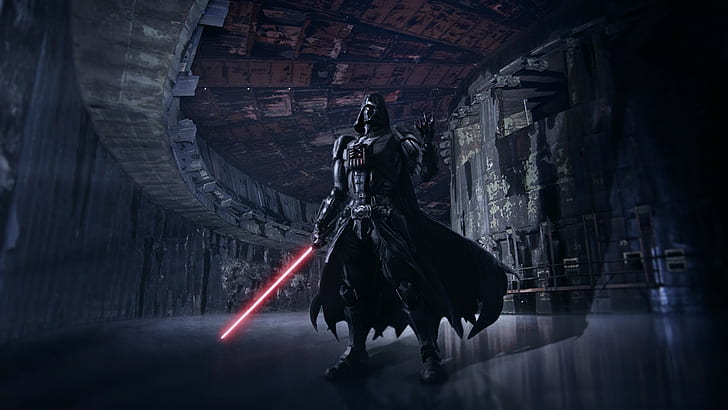 Darth Vader illustration, Darth Vader, Star Wars, Photoshop, HD wallpaper