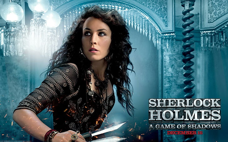Noomi Rapace in Sherlock Holmes 2, sherlock, holmes, noomi, rapace, movies, HD wallpaper