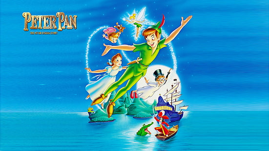 As aventuras de Peter Pan Imagem do poster do filme para desktop Wallpaper Celulares e laptops 1920 × 1080, HD papel de parede HD wallpaper
