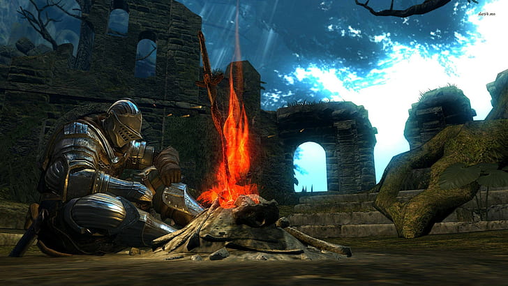 männliche Rüstungscharakter, Dark Souls, Videospiele, HD-Hintergrundbild