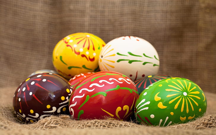Uova di Pasqua fatte a mano, 2014 uova di Pasqua, uova di Pasqua, pasqua 2014, Sfondo HD