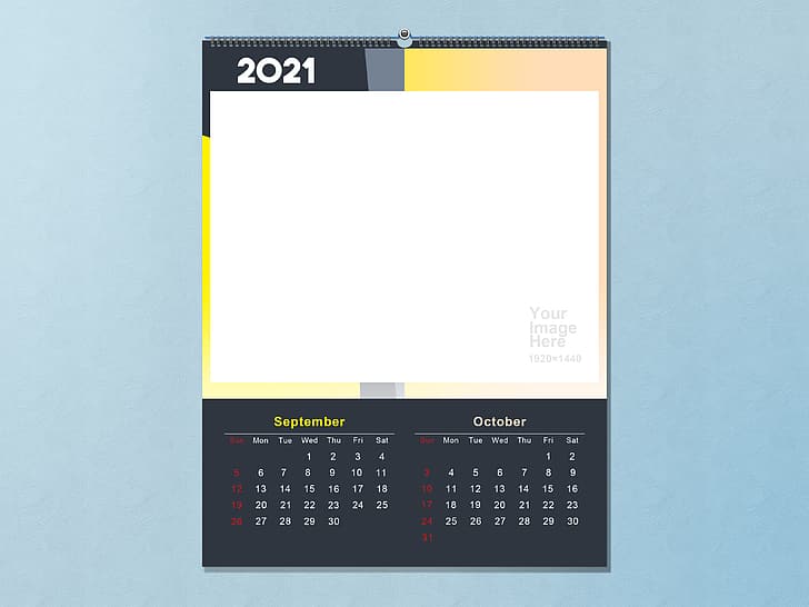 Kalendarz 2021, szablon, Tapety HD