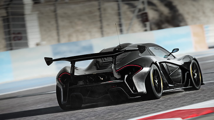 voiture de sport noire, McLaren, McLaren P1, hybride, McLaren P1 GTR, voiture, Fond d'écran HD