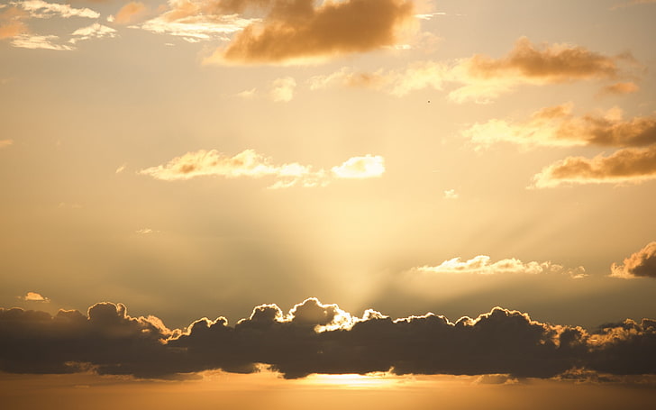 Sunset sky clouds sun-Scenery Papier peint de haute qualité., Fond d'écran HD