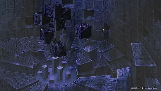 Studio Ghibli, Laputa, Laputa: Castle in the Sky, Screenshot del film, vista in lontananza, anime, film d'animazione, Sfondo HD HD wallpaper