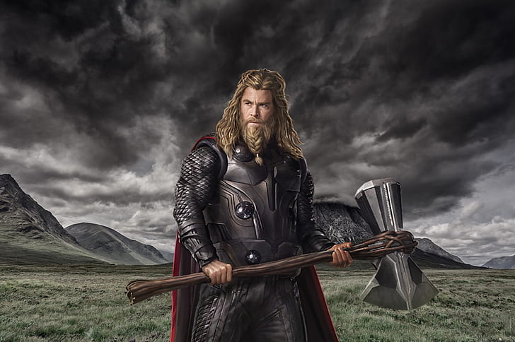 Os Vingadores, Vingadores: Ultimato, Chris Hemsworth, Thor, HD papel de parede