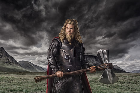 The Avengers, Avengers Endgame, Chris Hemsworth, Thor, Sfondo HD HD wallpaper