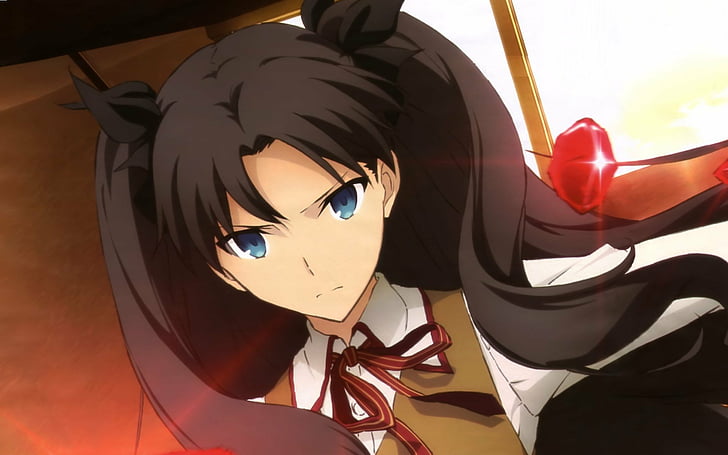 Fate Series, Fate / Stay Night: Unlimited Blade Works, Rin Tohsaka, HD tapet