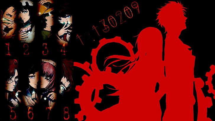 Steins; Gate, Makise Kurisu, Okabe Rintarou, Fond d'écran HD