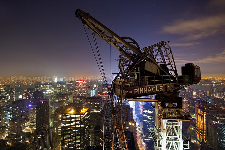 cityscape, cranes (machine), construction site, HD wallpaper