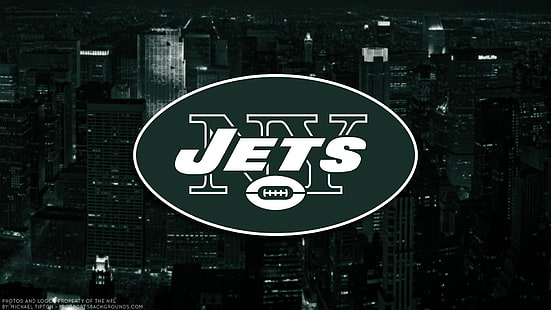 Fußball, New York Jets, Emblem, Logo, NFL, HD-Hintergrundbild HD wallpaper