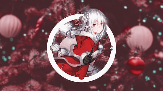 piture in Bild, Weihnachten, Anime Girls, HD-Hintergrundbild HD wallpaper