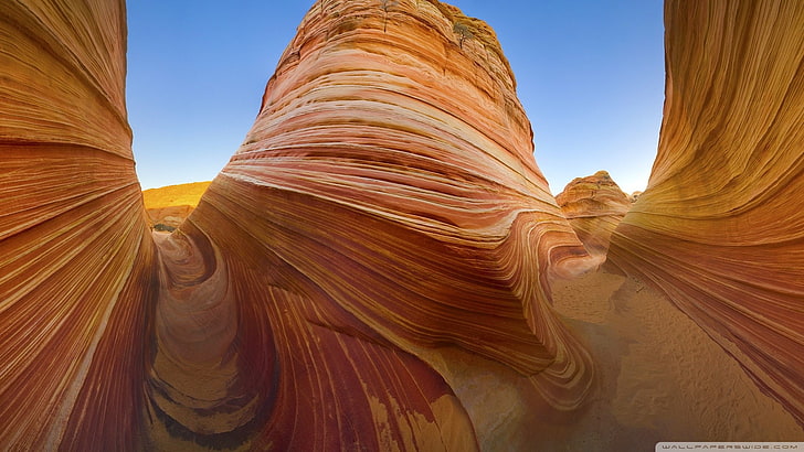 paisagem, formação rochosa, desfiladeiro, deserto, arenito, arizona, HD papel de parede