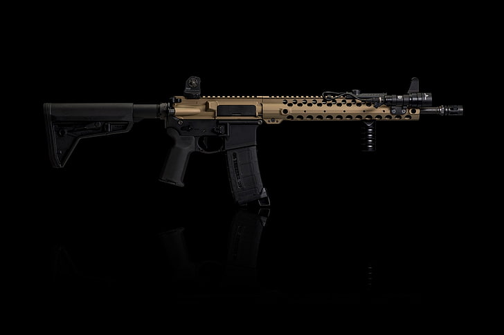 AR-15, weapon, HD wallpaper
