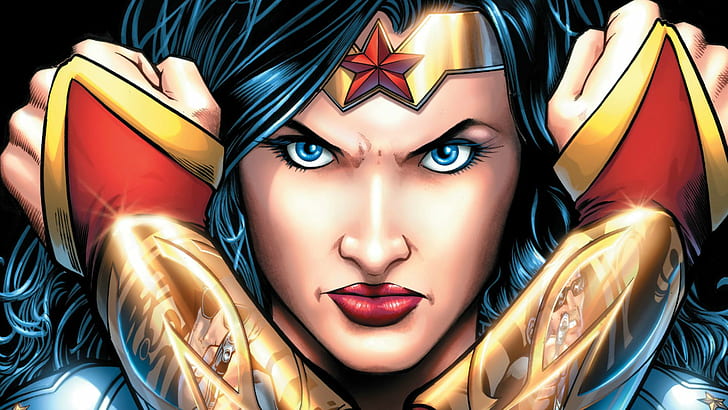 Wonder Woman DC Face HD, mujer maravilla, dibujos animados / cómic, cara,  Fondo de pantalla HD | Wallpaperbetter