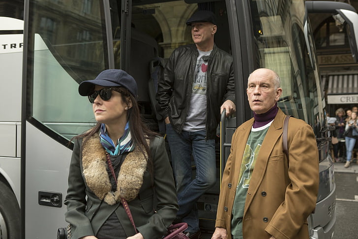 Film, RED 2, Bruce Willis, Frank Moses, John Malkovich, Marvin Boggs, Mary-Louise Parker, Sarah Ross, Fond d'écran HD
