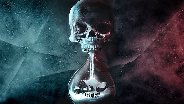 skull-themed hour glass, Until Dawn, HD wallpaper