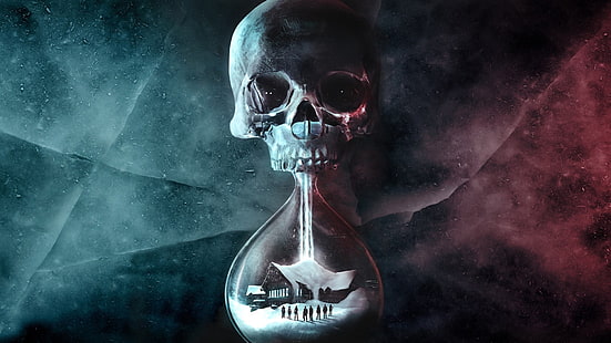 skull-themed hour glass, Until Dawn, HD wallpaper HD wallpaper