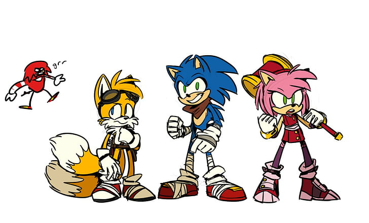 Knuckles, Sonic, Sonic Boom, Sonic The Hedgehog, Tails (character), HD wallpaper