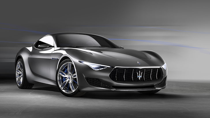 Maserati Alfieri, supercar, Maserati, luxury cars, sports car, speed, concept, side, 2015 Detroit Auto Show, NAIAS, Frankfurt 2015, HD wallpaper