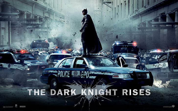 Batman The Dark Knight Rises, batman the dark knight naik poster, The Dark Knight Rises, Batman, Wallpaper HD