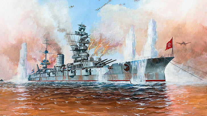 the great Patriotic war, THE SOVIET NAVY, the Baltic fleet, Soviet battleship 