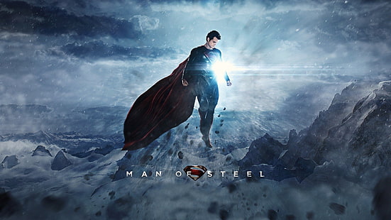 Zrzut ekranu z filmu Superman Człowiek ze stali, Superman, Człowiek ze stali, Henry Cavill, Tapety HD HD wallpaper
