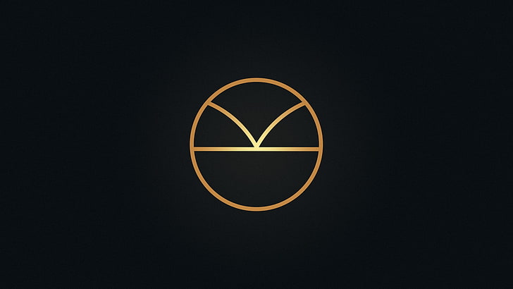 logo rond orange, Kingsman, minimalisme, affiche de film, films, Fond d'écran HD