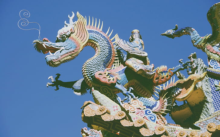 dragão, China, HD papel de parede