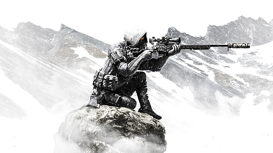 Video Game Art, games art, video games, sniper rifle, weapon, artwork, rifles, Sniper Ghost Warrior 3, HD wallpaper HD wallpaper