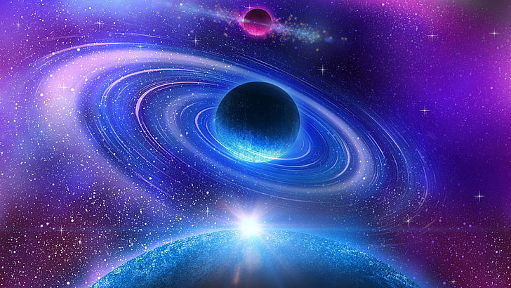 blue planet, space, planet, universe, HD wallpaper