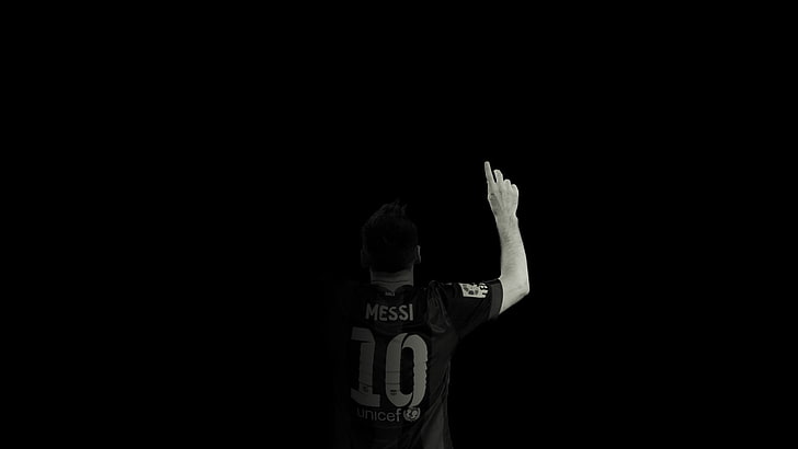 Hitam Dan Merah, Lionel Messi, Messi, Wallpaper HD