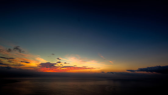 natura, tramonto, nuvole, cielo, luce solare, Sfondo HD HD wallpaper