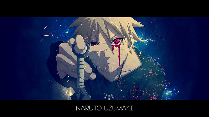 Wallpaper Naruto Uzumaki, Naruto Shippuuden, Uzumaki Naruto, Sharingan, Wallpaper HD