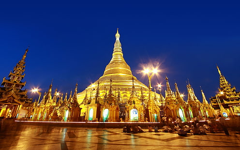 Pagoda Shwedagon, Fondo de pantalla HD HD wallpaper