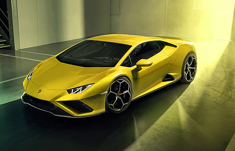 Lamborghini, Lamborghini Huracan Evo, Car, Lamborghini Huracan, Sport Car, Supercar, Vehicle, Yellow Car, HD tapet HD wallpaper
