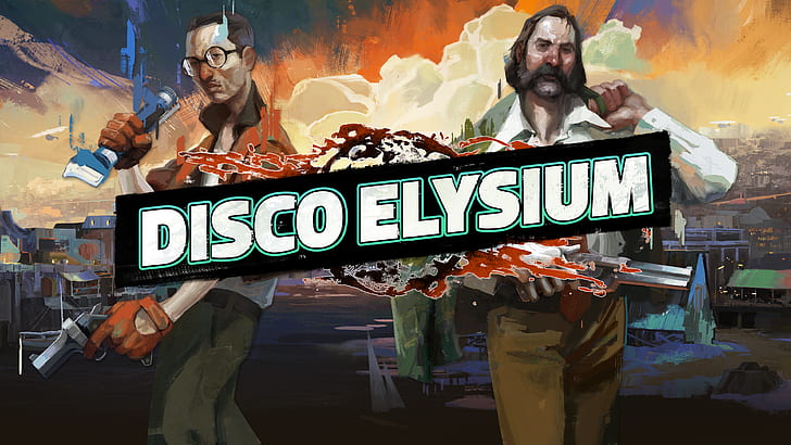 Disco Elysium, cover art, logo permainan, Wallpaper HD