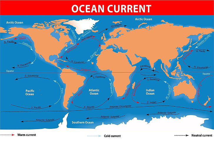 mapa do mundo, mar, continentes, HD papel de parede